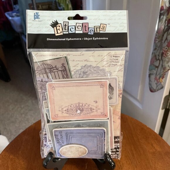 Provo Craft Etcetera Dimensional Ephemera - 12 Pieces - NIP - Picture 1 of 3